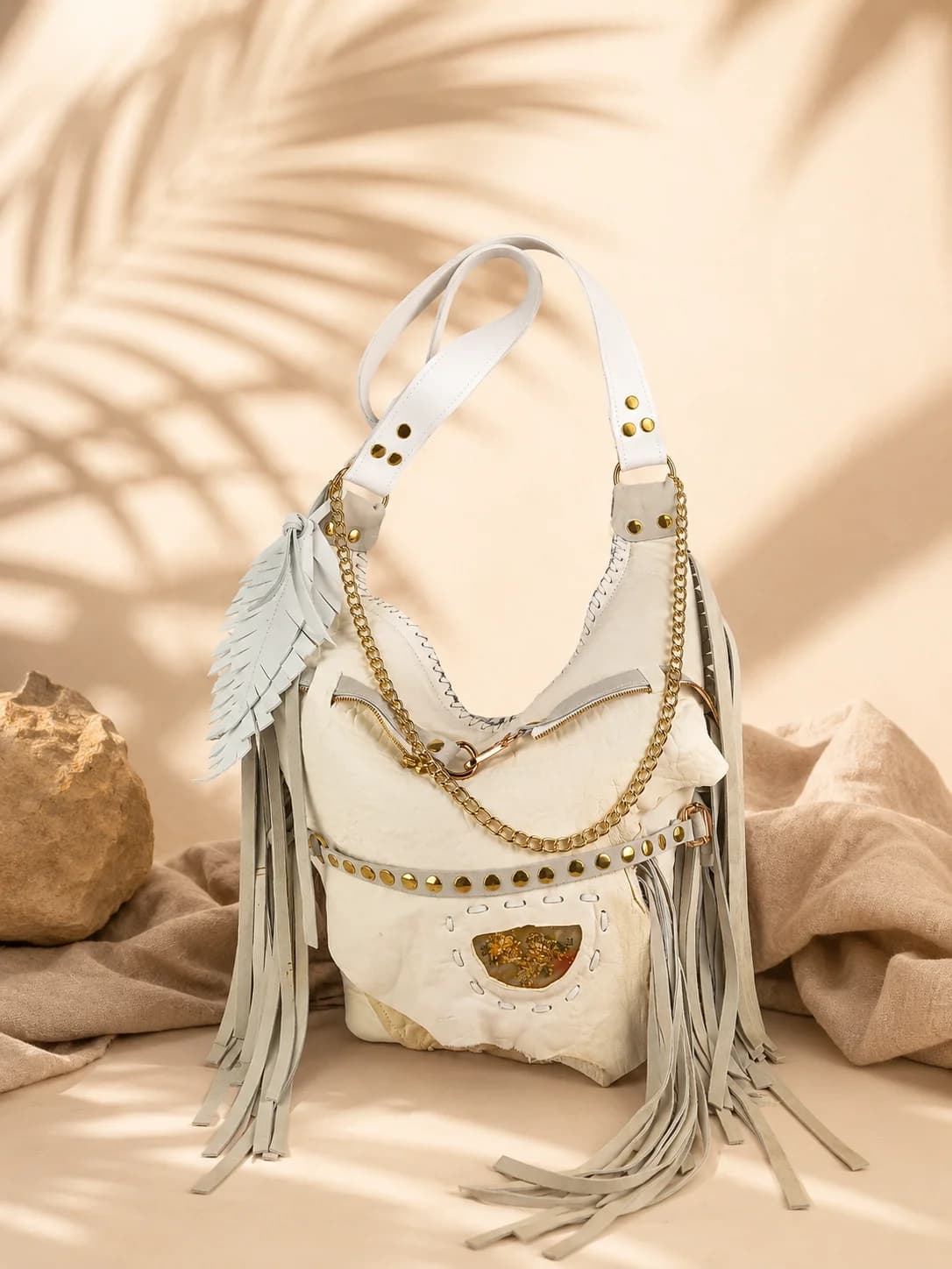 Bolso de Cuero Blanco