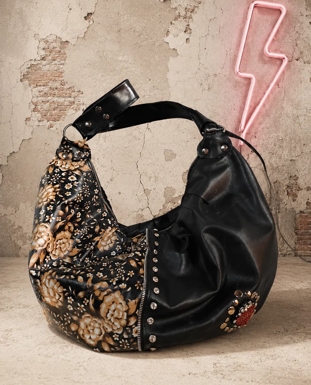 Bolso de Piel Rock Flower